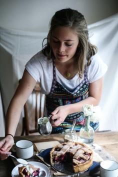 
                    
                        Apple and Blueberry Hazelnut Deep-Dish Pie I Daisy and the Fox
                    
                