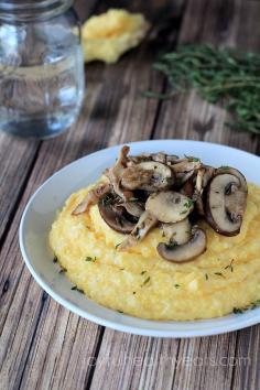 
                    
                        Creamy Parmesan Polenta with lemon thyme wild mushrooms | www.joyfulhealthy... | #glutenfree #vegetarian #sidedishes
                    
                