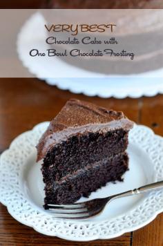 
                    
                        The Very Best Chocolate Cake Recipe with One Bowl Frosting from dineanddish.net
                    
                