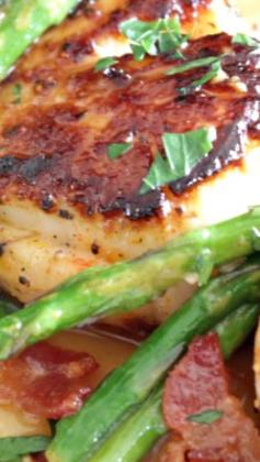 
                    
                        Scallops with Bacon & Asparagus Recipe
                    
                