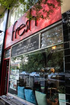 
                    
                        Great coffee + vegetarian food at FRESH Restaurant, Tasmania, Australia
                    
                