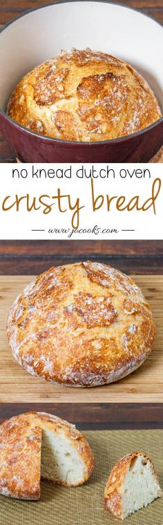 
                    
                        No Knead Dutch Oven Crusty Bread
                    
                