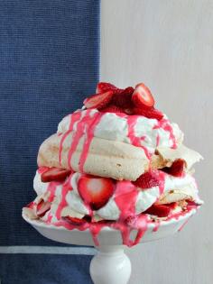 
                    
                        Strawberry Rhubarb Cardamom Pavlova
                    
                