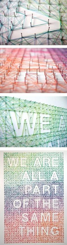 
                    
                        Cool DIY String Wall Quote Ideas |
                    
                