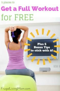 
                    
                        Want to start working out, but you are low on cash.  Here is a list of 5 sites you can get a full workout for free.  Anytime and anywhere.  Plus 5 bonus tips on how to stick with it!
                    
                