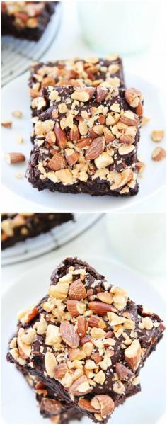 
                    
                        Almond Toffee Sea Salt Brownies on twopeasandtheirpo... Rich, fudgy brownies with almonds, toffee, and sea salt. These brownies are a favorite at our house!
                    
                