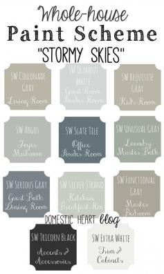 
                    
                        Paint is relatively cheap, easy to apply, and makes a big impact.  The hardest thing about paint?  Picking colors!  It's hard to even know where to begin, but I know I want a subdued, neutral/natural feel, with colors that flow from room to room.  Since I don't have the house yet, I've been experimenting digitally with paint colors.  #domesticheart #sherwinwilliams
                    
                