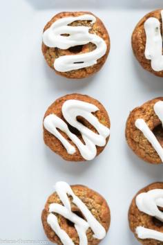 
                    
                        Banana Bread Mini Donuts with Cream Cheese Glaze
                    
                