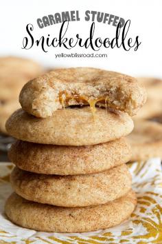 
                    
                        Caramel Stuffed Snickerdoodle Cookies
                    
                