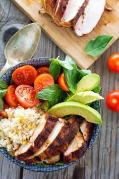 
                    
                        Key West Chicken Bowls with Lemon Quinoa
                    
                