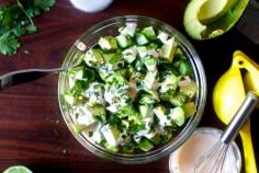 
                    
                        avocado cucumber salad
                    
                