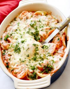 
                    
                        CREAMY BAKED RAVIOLI
                    
                
