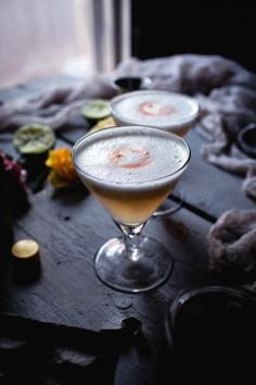 
                    
                        Honey-Rhubarb Pisco Sour
                    
                