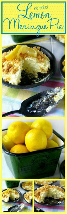 
                    
                        Easy Creamy No Bake Lemon Meringue Pie. This pie makes a perfect Summer dessert! sewlicioushomedec...
                    
                