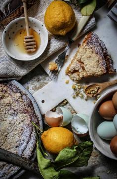 
                    
                        LEMON HONEY AND CHAMOMILE SHOOFLY PIE WITH AN ANZAC BISCUIT CRUST
                    
                