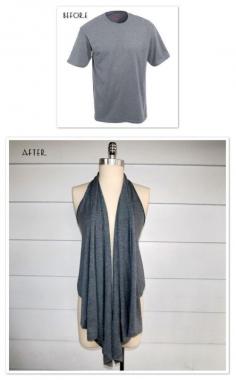 T-shirt To Vest DIY... nursing cover
