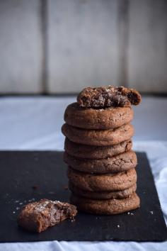 
                    
                        SALTED TRUFFLE STUFFED CHOCOLATE BROWNIE COOKIES
                    
                