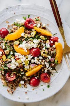 
                    
                        Quinoa, Mint and Stone Fruit Salad
                    
                