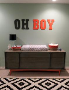 
                    
                        Mid-Century Modern Dresser Makeover Boy Nursery Ideas
                    
                
