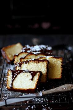 
                    
                        sour cream cake with chocolate syrup glaze
                    
                