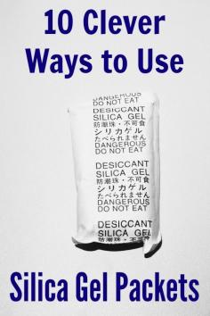 
                    
                        Don't throw those silica gel packets away - there are some clever ways to reuse them! Some great ideas here.
                    
                