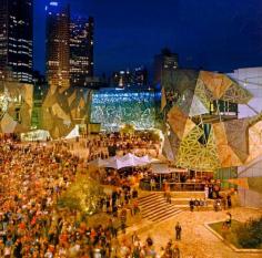 
                    
                        Federation Square, Melbourne.
                    
                