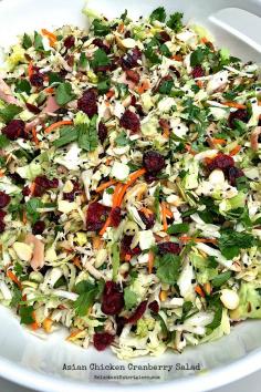 
                    
                        Asian Chicken Cranberry Salad #memorialday
                    
                