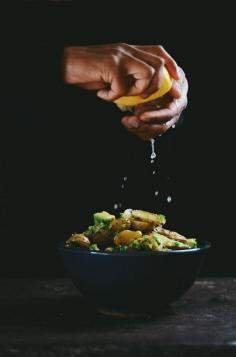 
                    
                        coriander roasted fingerling potato salad with avocado
                    
                