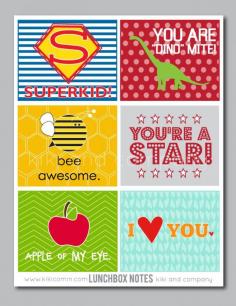 
                    
                        Printable Lunch Box Notes by kikicomin.com on TodaysCreativeBlo...
                    
                