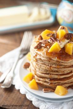 
                    
                        Peach Pecan Pancakes
                    
                