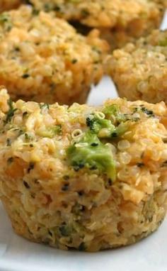 Quinoa broccoli cheese bites