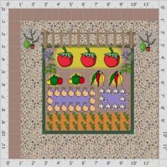 Garden Plan - 2015: Salsa garden Everything that you need to make your own perfect salsa. Using the Garden Planner from growveg.com. Three large tomato plants grown up trellis at the back of the plan. Two pepper plants (in this example Californian Wonder) and Two types of chiles. Onions and garlic and a good bed of cilantro (coriander). To add a touch of companion planting basil and borage to protect/confuse pests from attacking the tomatoes and to encourage pollination. This is a great little project to do with kids and if you really want to go to the next level you can add a couple of limes in pots as a squeeze of fresh lime juice will add zing to your salsa.