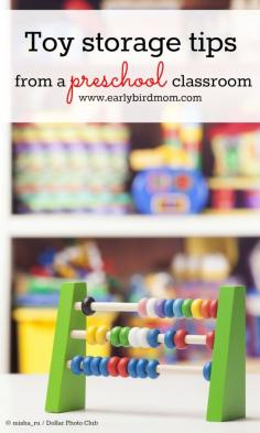If toys are taking over in your living room or a source of clutter in the kids room, it's time for some organization! These toy storage tips and ideas on how to organize toys are straight out of a preschool classroom. With a couple tweaks, your play areas will be organized! Don't miss the part about how to do a toy rotation.