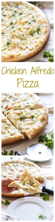 
                    
                        Chicken Alfredo Pizza | Recipe Runner | One of the best pizzas I've ever made! Tastes just like chicken fettuccine alfredo!
                    
                