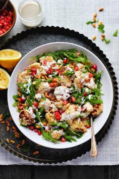
                    
                        Roasted Cauliflower and Quinoa Salad with Sumac, Lemon + Tahini ⎮ happy hearted kitchen
                    
                