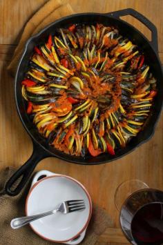 
                    
                        Simple Cast Iron Skillet Ratatouille
                    
                