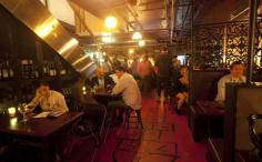 
                    
                        Stitch Bar, 61 York St Sydney. Good small bar in the basement, great food. Must try the hotdogs.
                    
                