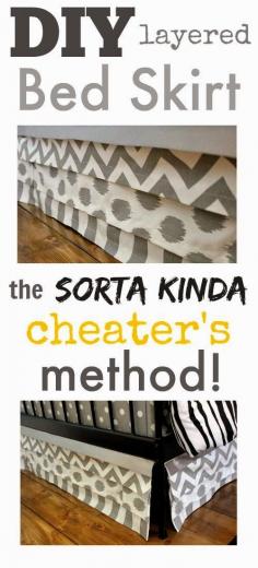 
                    
                        How to make an easy DIY bedskirt that looks really tailored and fancy!
                    
                