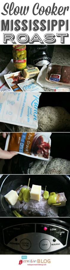 
                    
                        Slow Cooker Mississippi Pot Roast | TodaysCreativeBlo...
                    
                