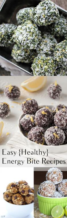 
                    
                        Easy {Healthy} Energy Bite Recipes
                    
                