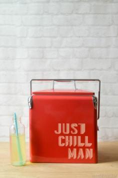 
                    
                        Chill Man.  Cute retro cooler DIY!
                    
                