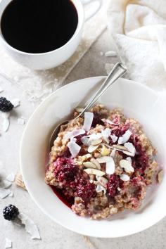 
                    
                        BLACKBERRY COCONUT BULGUR BREAKFAST BOWL
                    
                