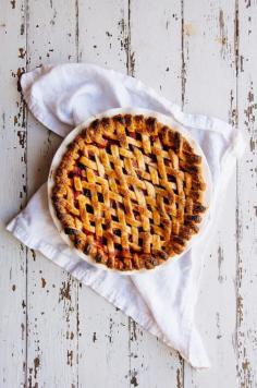 
                    
                        raspberry rhubarb pie with lemon buttermilk ice cream
                    
                