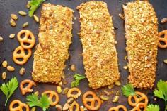 
                    
                        Honey Mustard Pretzel and Pistachio Crusted Salmon 4 By: Gretchen Brown via kumquatblog.com/
                    
                