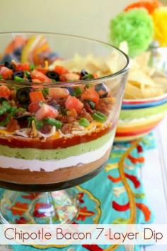 
                    
                        7-Layer Chipotle Bacon Bean Dip
                    
                