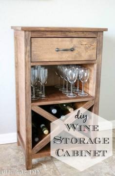 
                    
                        Learn how to build your own beautiful wine storage cabinet with this step by step tutorial. It's a great piece to add to your dining room or to build as a gift!
                    
                