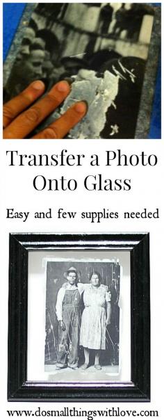 Photos Transferred to Glass