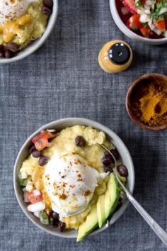 
                    
                        Huevos rancheros bowls with polenta
                    
                