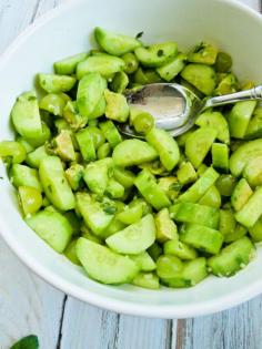 Cucumber, Green Grape, and Avocado Salad