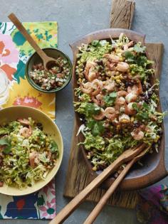 
                    
                        Mexican Cobb Salad from www.whatsgabycook...  is the perfect loaded salad! Black beans, corn, guacamole, pico, and spicy shrimp - it's a match made in heaven! (What's Gaby Cooking)
                    
                
